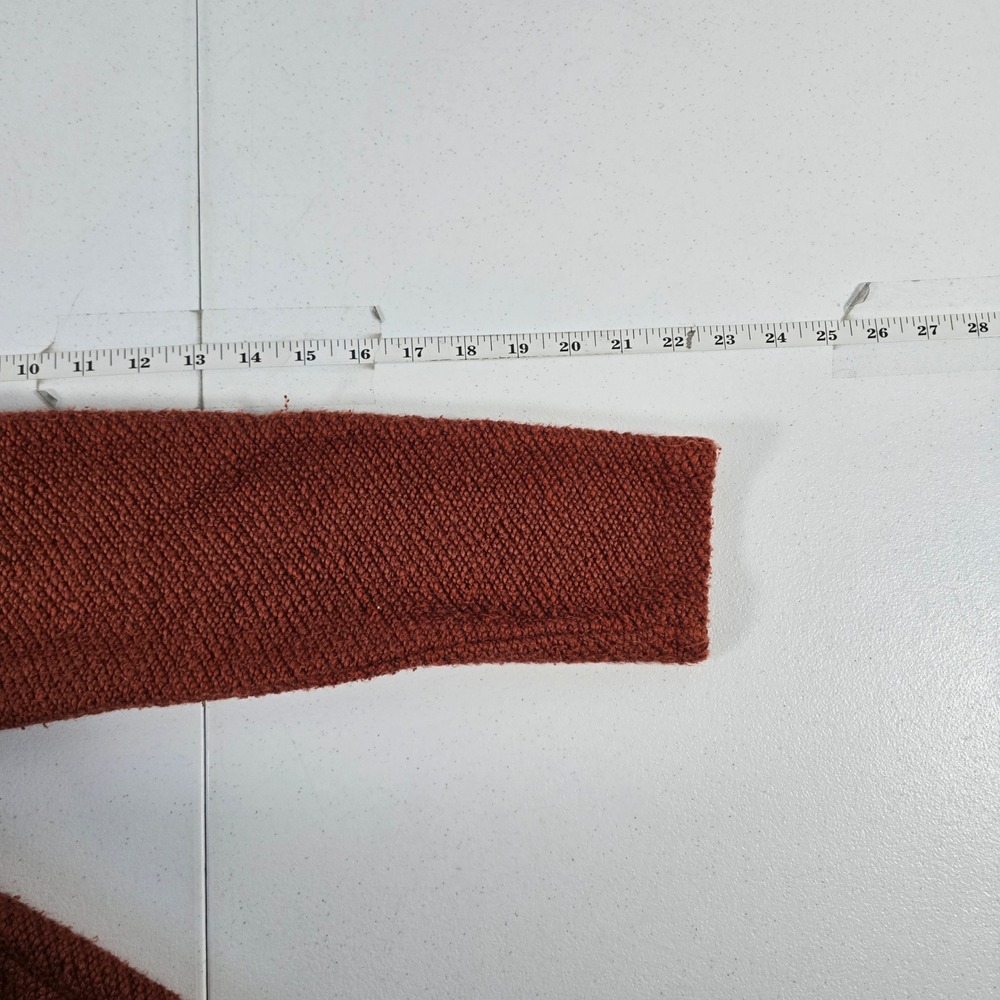 Soft Surroundings Burnt Orange Cowl Neck Button Detail Tunic Sweater M 2AZ93 - Picture 4 of 8